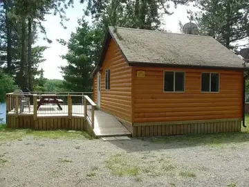 Large decks looking over the lake